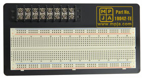 830 Tie Point Solderless Breadboard with Terminal Strip